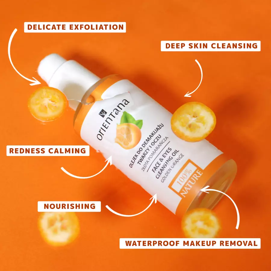 Golden Orange Face and Eyes Cleansing Oil